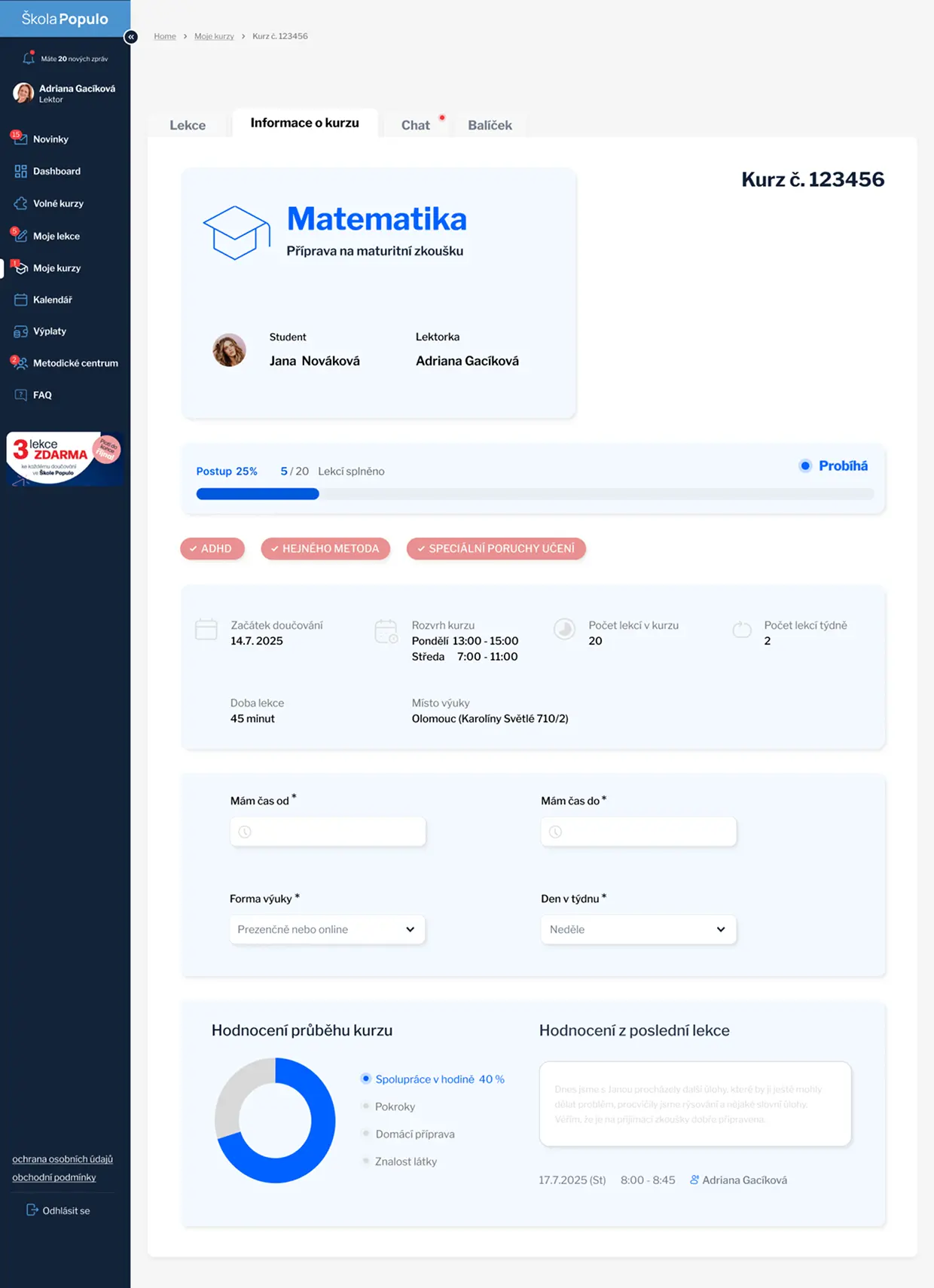 Široký mockup redesignu karty košíku